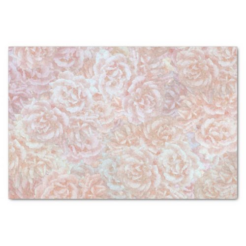 Vintage roses in cream  _ floral pattern   tissue paper