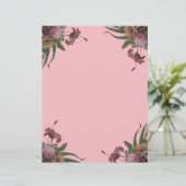 Vintage Roses in Pink Background (Standing Front)