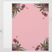 Vintage Roses in Pink Background (Front/Back)