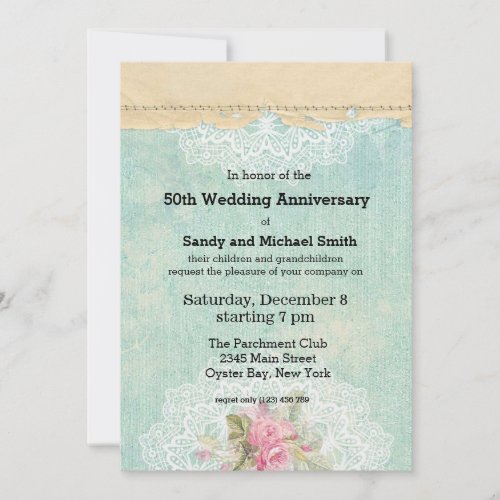 Vintage Roses Invitation