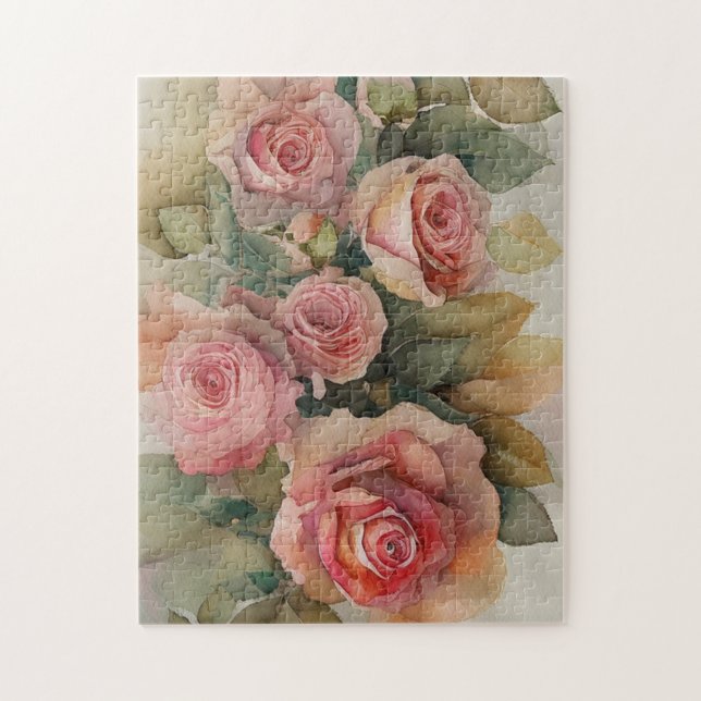 Vintage Roses Jigsaw Puzzle (Vertical)