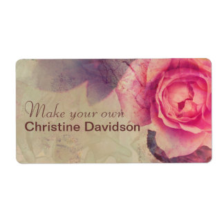 Vintage roses label