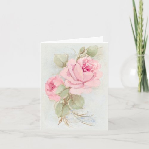 Vintage Roses Note Cards