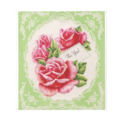 Vintage Roses Notepad