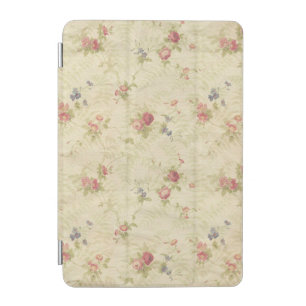 Vintage Roses old distressed fabric pattern iPad Mini Cover