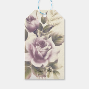 Vintage Roses Old Glamour Custom Party Favor Gift Tags
