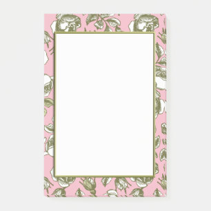 Vintage Roses on Light Pink Floral Stickies Post-it Notes