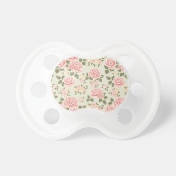 Vintage Roses Pacifier by tattle_tales at Zazzle