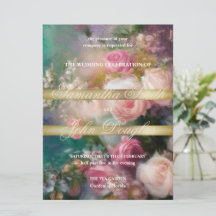 Vintage Roses Painted In Old Dutch Style