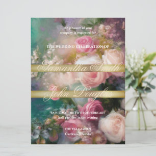 Vintage Roses Painted In Old Dutch Style