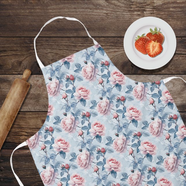 Vintage Roses Pattern Apron (Creator Uploaded)