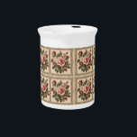 Vintage Roses Patterns Victorian Style Beverage Pitcher<br><div class="desc">Vintage design fitting for happy people who love flowers. It can also be given as a Birthday or Christmas gift to your best friend, a relative, a boyfriend, or a girlfriend who also loves flowers. Design is also fitting in time for Mother's Day and National Gardening Exercise Day (JUNE 6,...</div>
