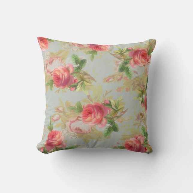 Vintage Roses Pillow (Front)