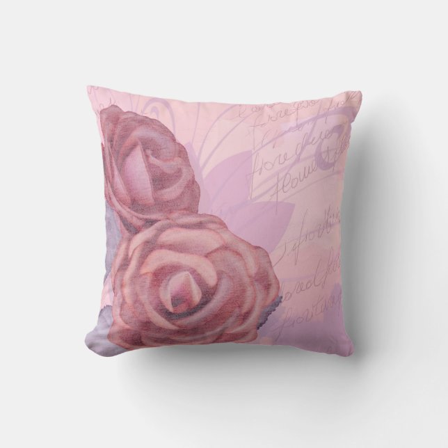 Vintage roses, pillow (Front)
