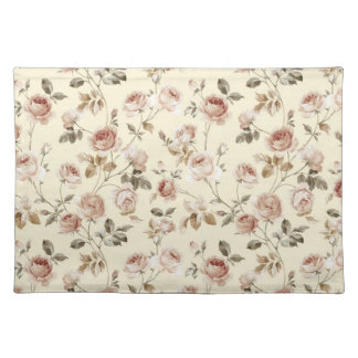 Vintage roses placemat