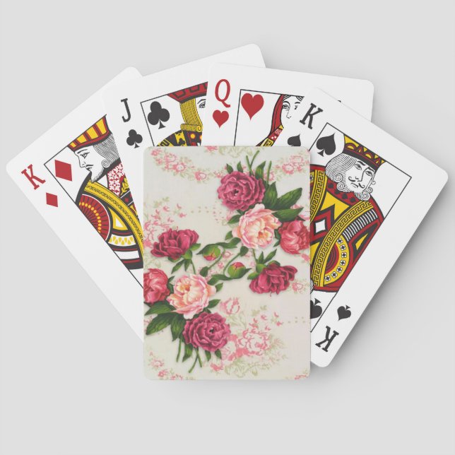 Vintage Roses Playing Cards (Back)