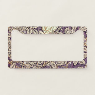 Vintage Roses Pretty Pattern License Plate Frame