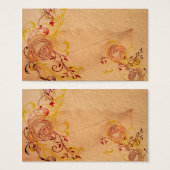 Vintage roses Profile Card (Front & Back)