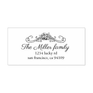 Vintage Roses Rubber Stamp