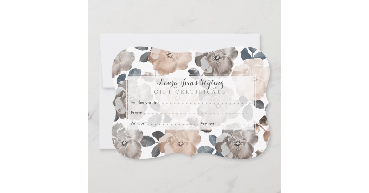 vintage gift certificate template