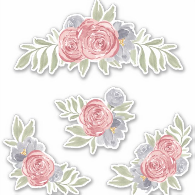 Vintage Roses set sticker (Front)