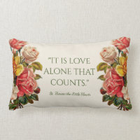 Vintage Roses St. Therese Religious Quote