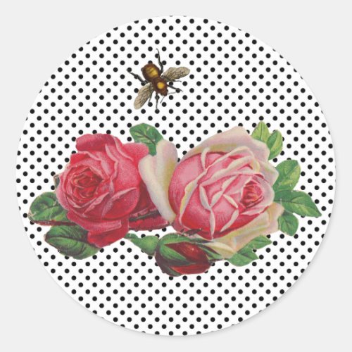 Vintage Roses Stickers