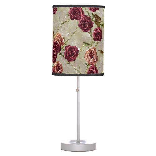 Vintage Roses Table Lamp