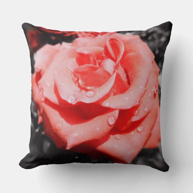 Vintage Roses Throw Pillow (Front)