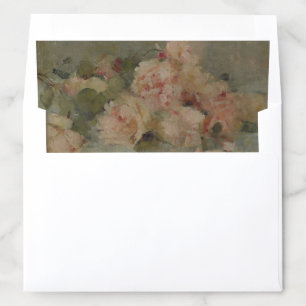 Vintage, Roses, wedding floral Envelope Liner