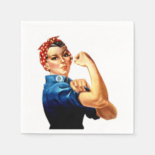 Vintage Rosie the Riveter Napkins