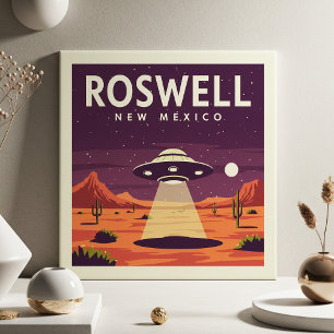 Vintage Roswell New Mexico Ceramic Tile