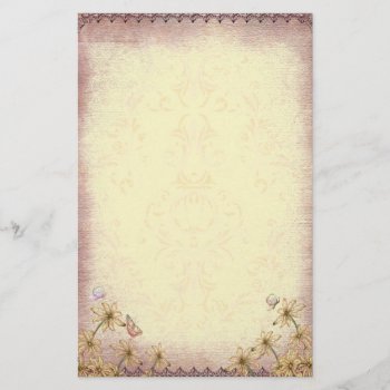 Vintage Rosy Brown Floral Wedding Stationery by Lasting__Impressions at Zazzle