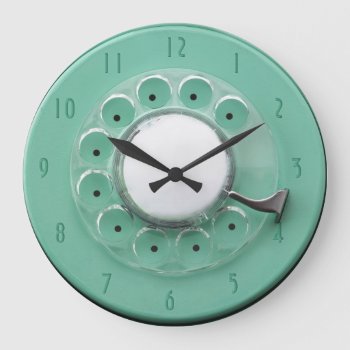 Vintage Rotary Dial Novelty Wall Clock by FineDezine at Zazzle