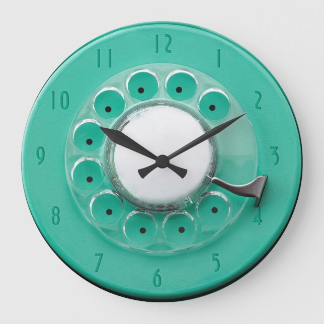 Vintage Rotary Dial Novelty Wall Clock (Front)