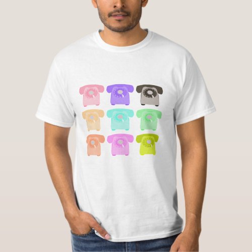 vintage rotary dial telephone T_Shirt