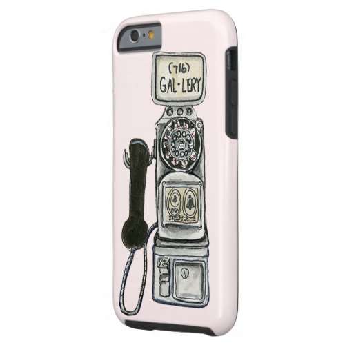 Vintage rotary payphone art for a cell phone case tough iPhone 6 case