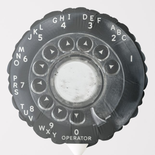 Vintage Rotary Phone Balloon (Front)