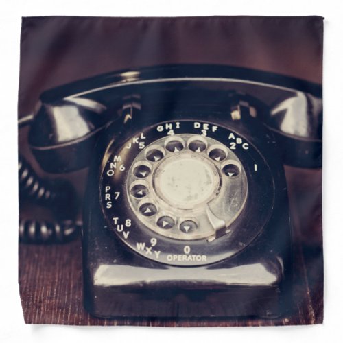 Vintage Rotary Phone Bandana