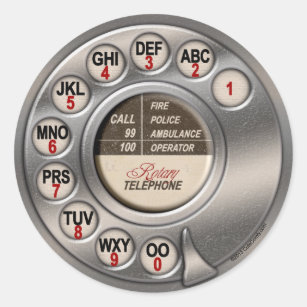 Rotary Phone Stickers - 49 Results | Zazzle
