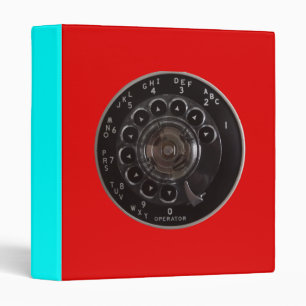 Vintage Rotary Phone Dial Binder