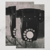 Vintage Rotary Telephone photographic print. (Front/Back)
