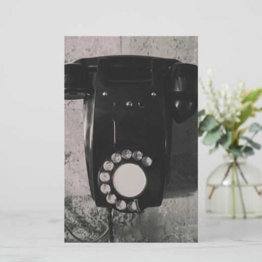 Vintage Rotary Telephone photographic print. (Standing Front)