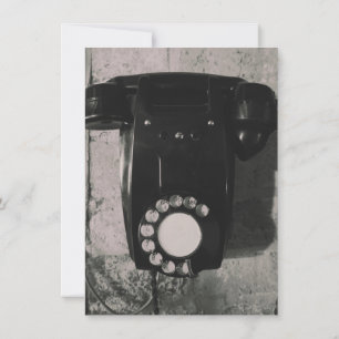 Vintage Rotary Telephone photographic print. Invitation