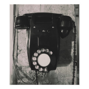Vintage Rotary Telephone photographic print. Photo Print