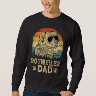 Vintage Rotweiler Dad Dog Father s Day Tee