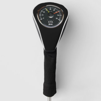 Vintage Round Analog Auto Tachometer Golf Head Cover