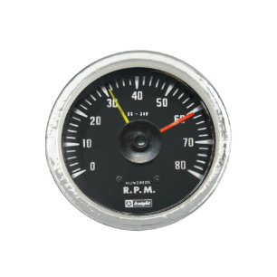 Vintage Round Analog Auto Tachometer Ring