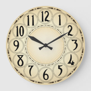 Vintage round wall clock