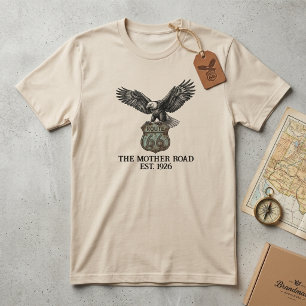 Vintage Route 66 American Bald Eagle T-Shirt